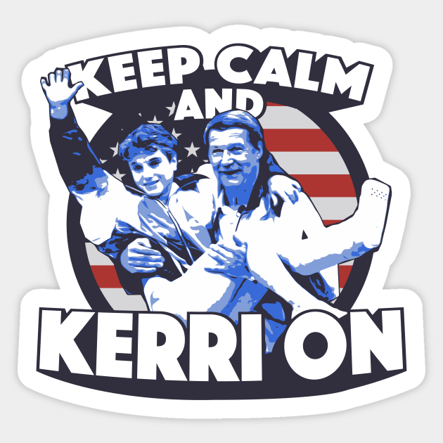 Keep Calm and Kerri On // Funny Gymnastics Meme Sticker by SLAG_Creative